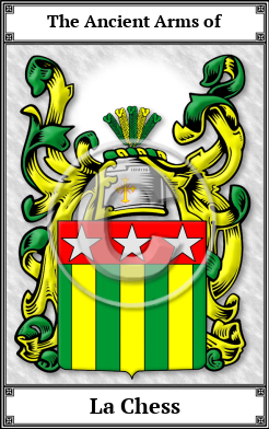 La Chess Family Crest Download (JPG)  Book Plated - 150 DPI